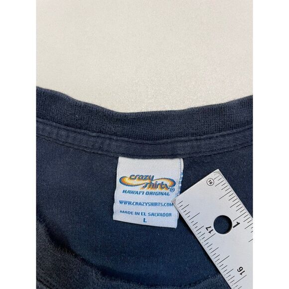 Crazy Shirts Aloha Florida Conch Republic Graphic T-shirt Men Large Blue - Picture 6 of 7